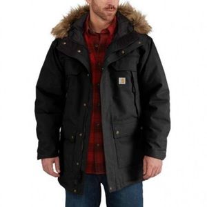 Carhartt Men's Black Quick Duck Sawtooth Long Sleeve Winter Parka
Jacket Size S